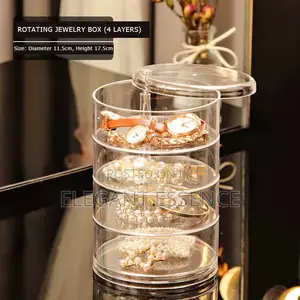 4 Layer Rotating Accessories Jewelry Organizer