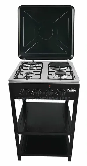 Olelon Full Standing Cooker With Shelves