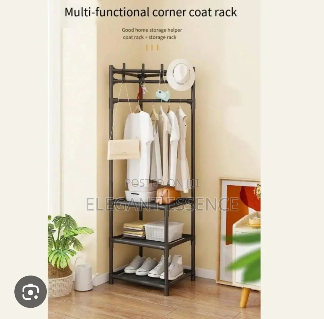 Multifunctional Corner Coat Or A Hat Rack With More Storage