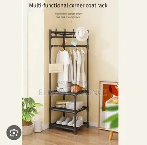 Multifunctional Corner Coat Or A Hat Rack With More Storage