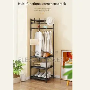 Multifunctional Corner Coat Or A Hat Rack With More Storage