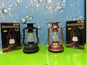 *Solar and Hand Crank Vintage Lamp