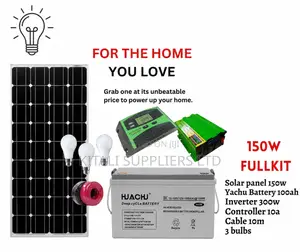 150w Solar Panel Full Kit