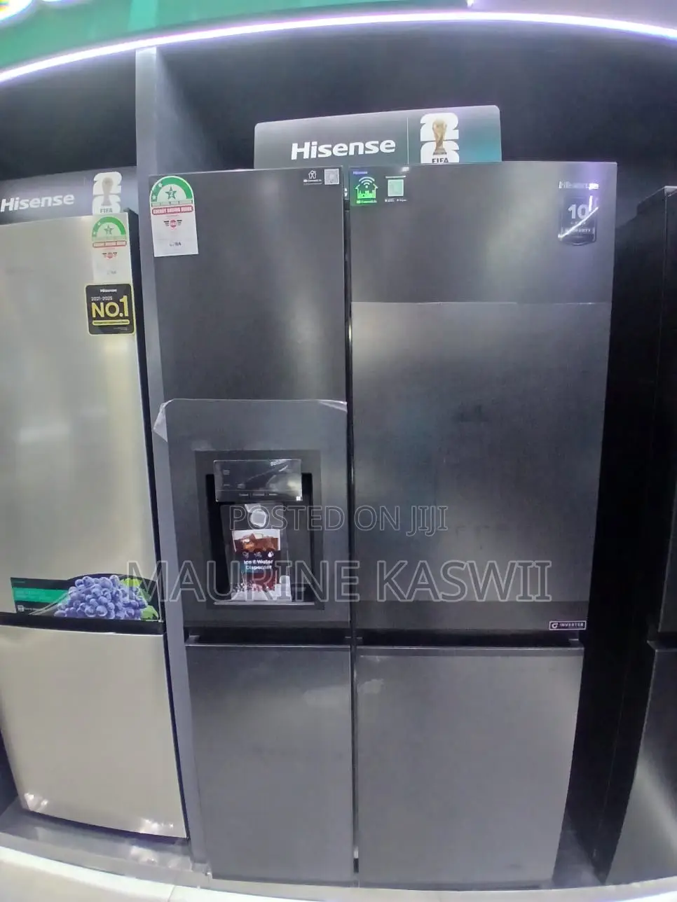 Hisense 628liters Side by Side With Wifi Connect Life App