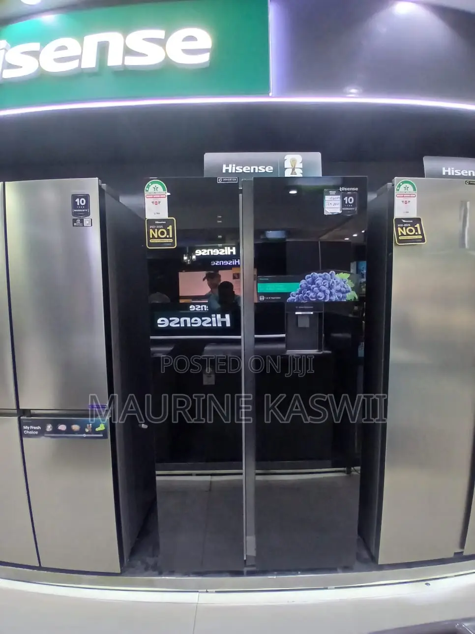 Hisense 558l Ref558dr Inverted Fridge Side by Side