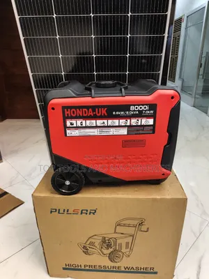 Portable Honda 8kva Super Silent Keystart Petrol Generator With Wheels
