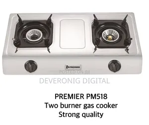 Stainless Two Burner Table Top Gas Cooker