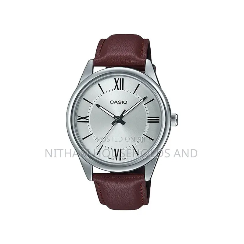 Casio MTP V005l 7b5udf Leather Analog Watch for Men