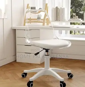 Study Chair Acrylic Leather Padded Rolling Home Home Office Chair