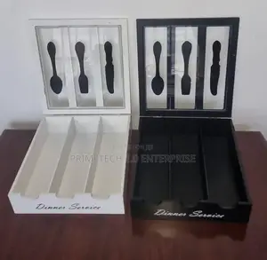 26x24x7cm Dinner Service 3 Compartment Cutlery Box Organizer