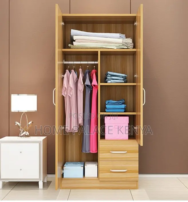 Wardrobe: Double Door Compact Bedroom Storage