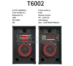 Karoke Public Address System 8.3mm Audio With Remote Control