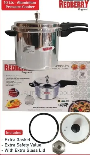 Redberry 10l Heavy Aluminium Pressure Cooker