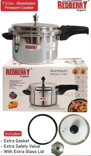 Redberry 7.5l Heavy Aluminium Pressure Cooker