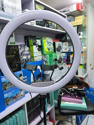 LJJ-45 18 Inch Ring Light With 2.1m Tripod and 3 Holders