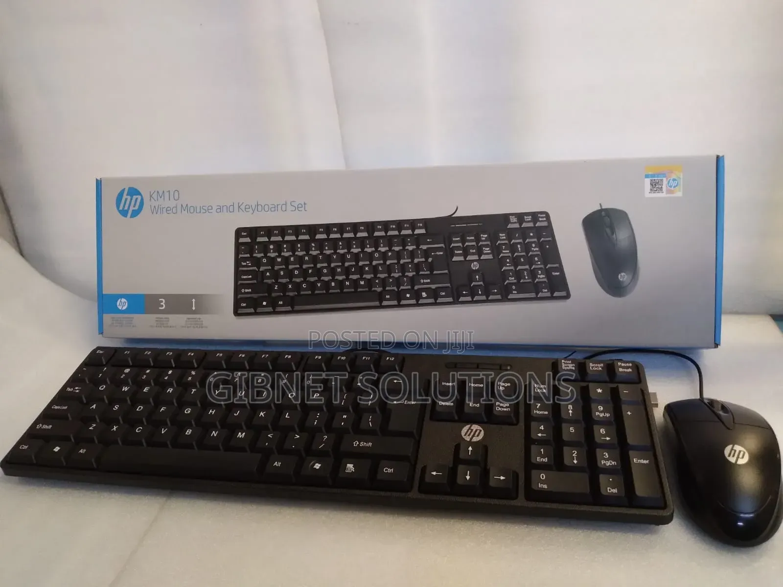 Hp Km10 Wired Keyboard SND Mouse Set
