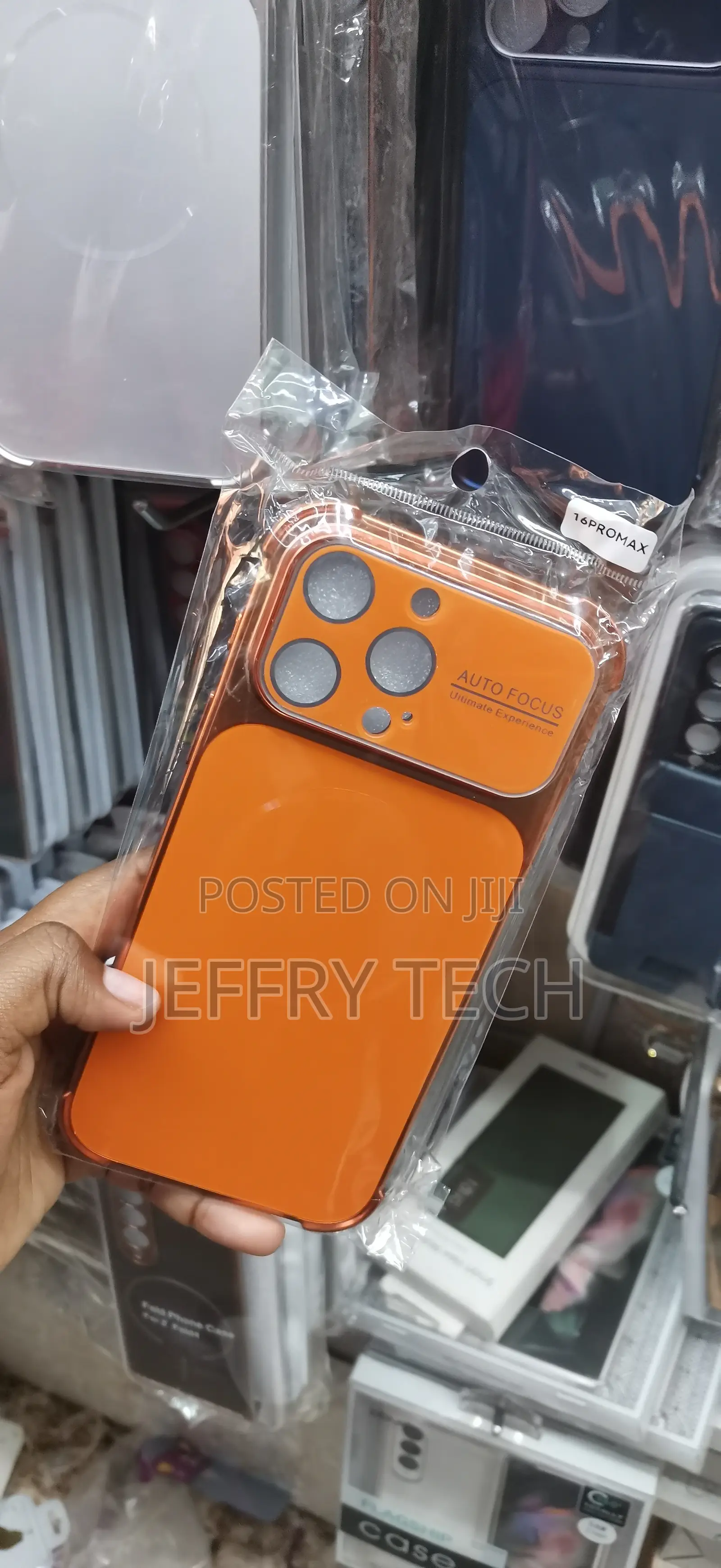 iPhone 16 Pro Max Orange Protective Phone Case