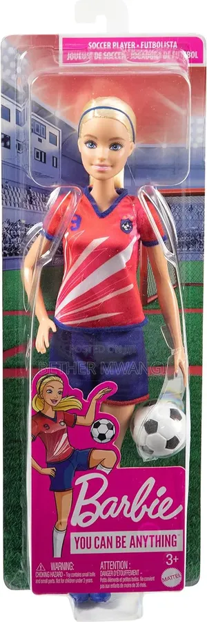 Barbie Careers Fashion Doll, Soccer Player With Blonde Ponytail