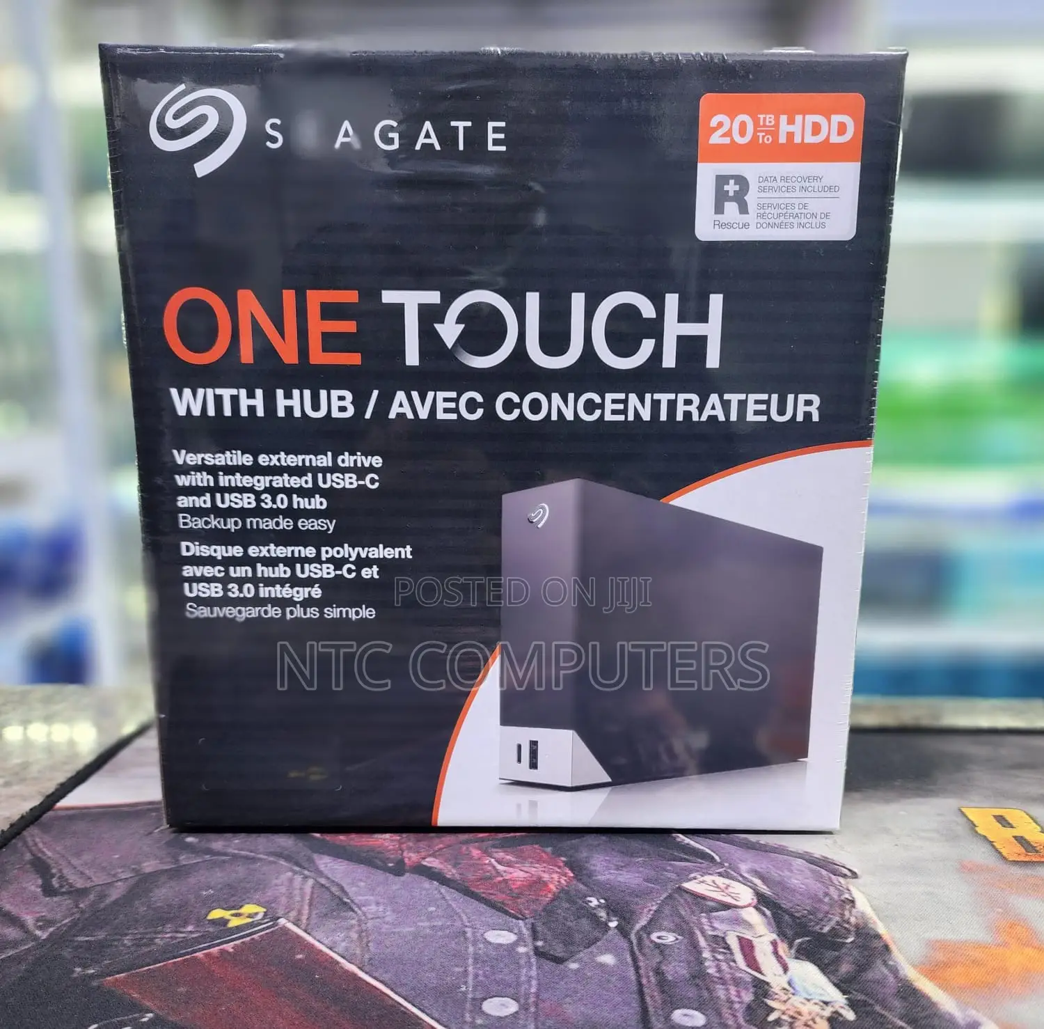 Seagate 20tb One Touch Hub External Hard Drive .