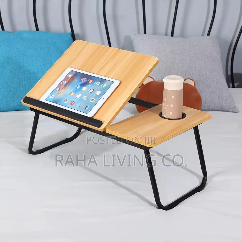 Adjustable Folding Laptop Table Stand | Bed Sofa Use