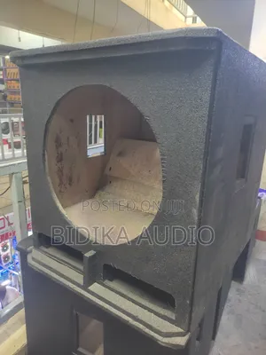 Empty Horn-Loaded Subwoofer Cabinet Enclosure