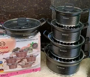 Bosch Premium 10-Piece Stainless Steel Cookware Set With Tempered Gla
