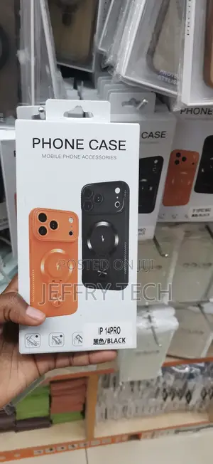iPhone 14 Pro Generic, Leather-Style Magnetic Phone Case