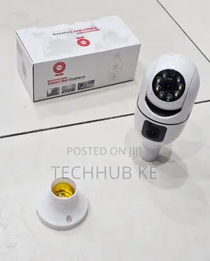 Dual Lens Wifi Bulb Camera 360 Wireless CCTV Camera With Phone Viewing
