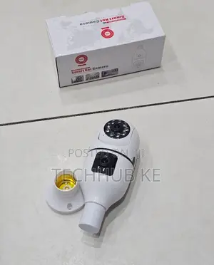 Wireless Bulb CCTV Camera Dual Lens Security Camera With Night Vision