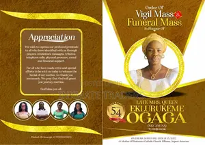 Eulogy Commemorative Booklet Printing