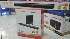 Vitron V66sb Wired Soundbar – 2.1 Channel Speaker System