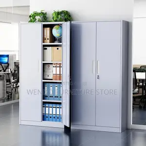 Office Cabinet; Gray Steel Office Documents Cabinets