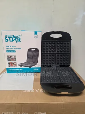 4 Slice Winning Star Waffle Maker