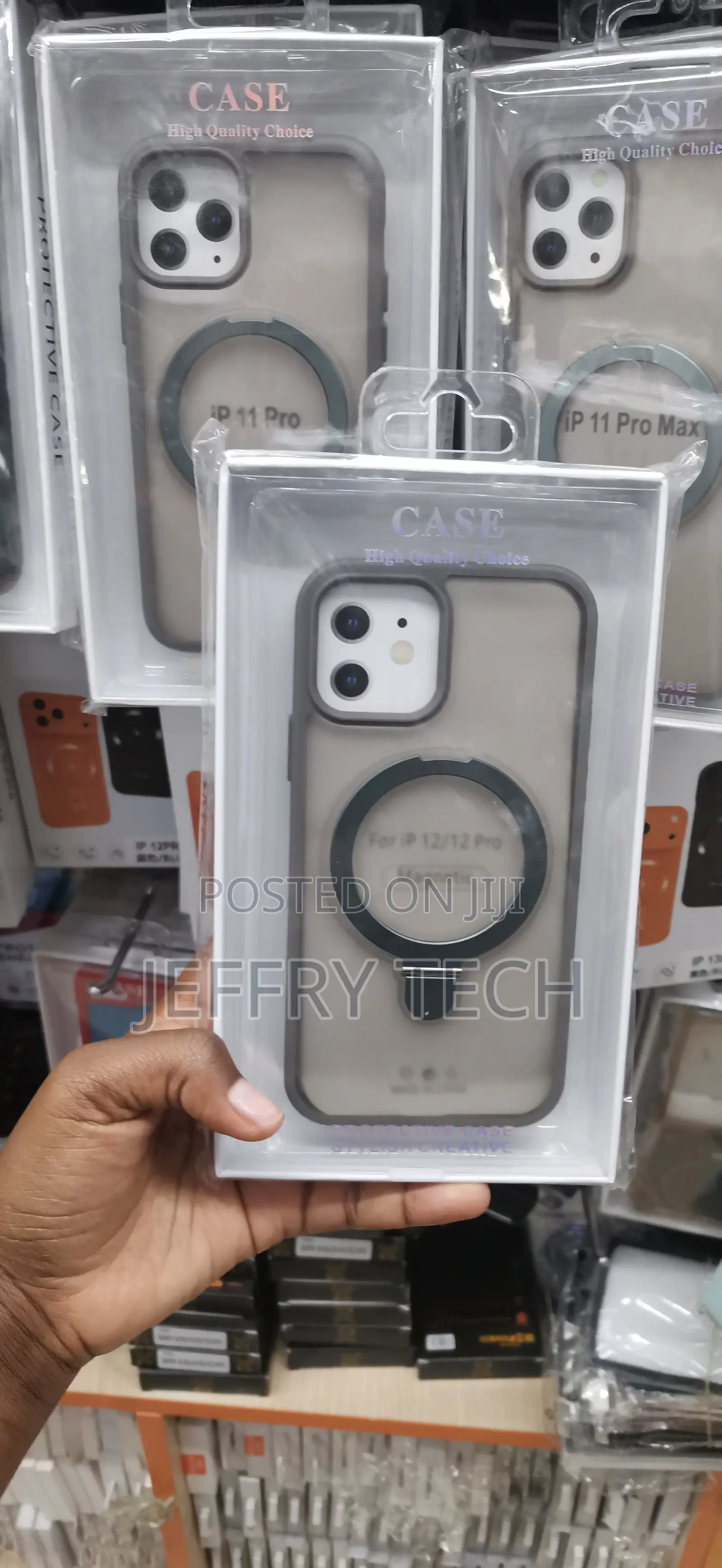iPhone 12 and 12 Pro Rigid, Frosted Translucent Back Panel Case