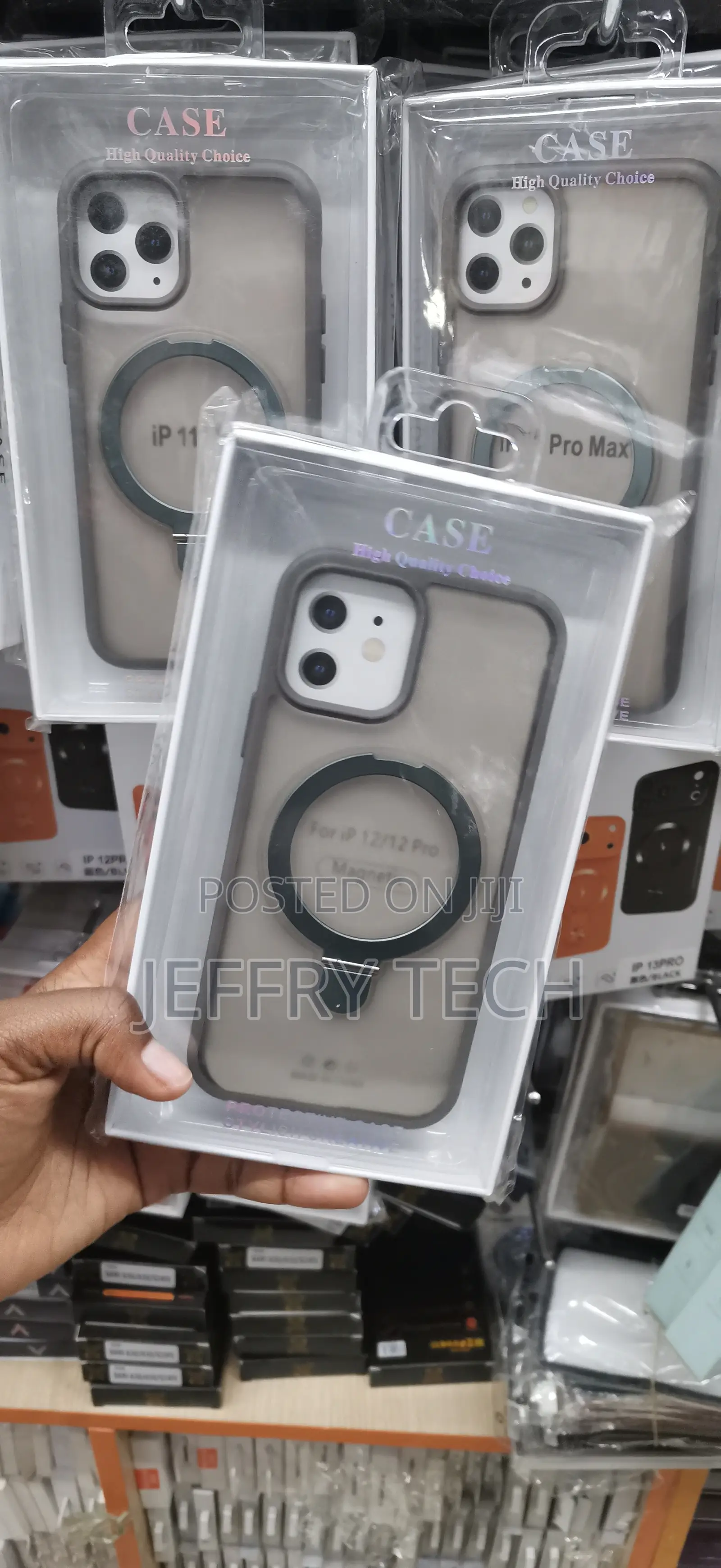 iPhone 12 and 12 Pro Rigid, Frosted Translucent Back Panel Case