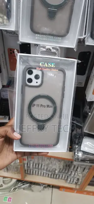 iPhone 11 Pro Max Matte Magnetic Ring Stand Case