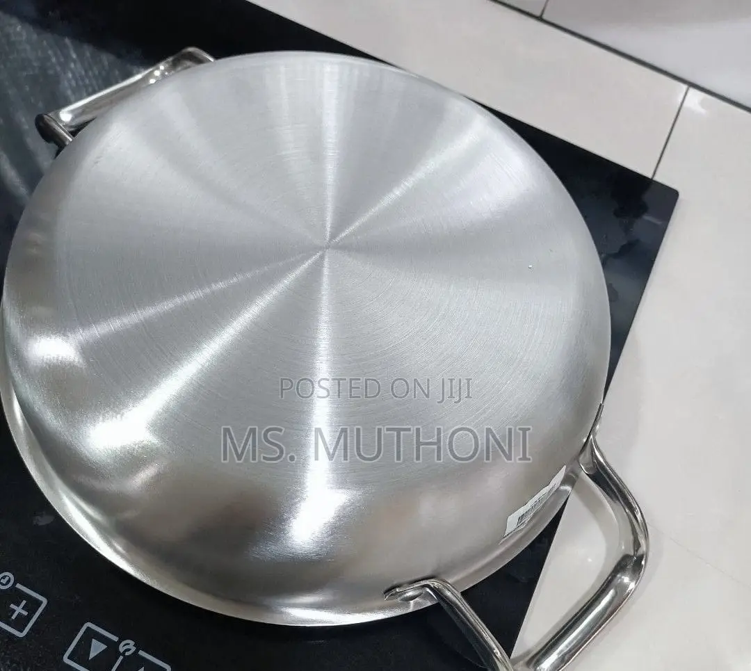 *2 Handle Honeycomb Stainless Steel Non-Stick Pan