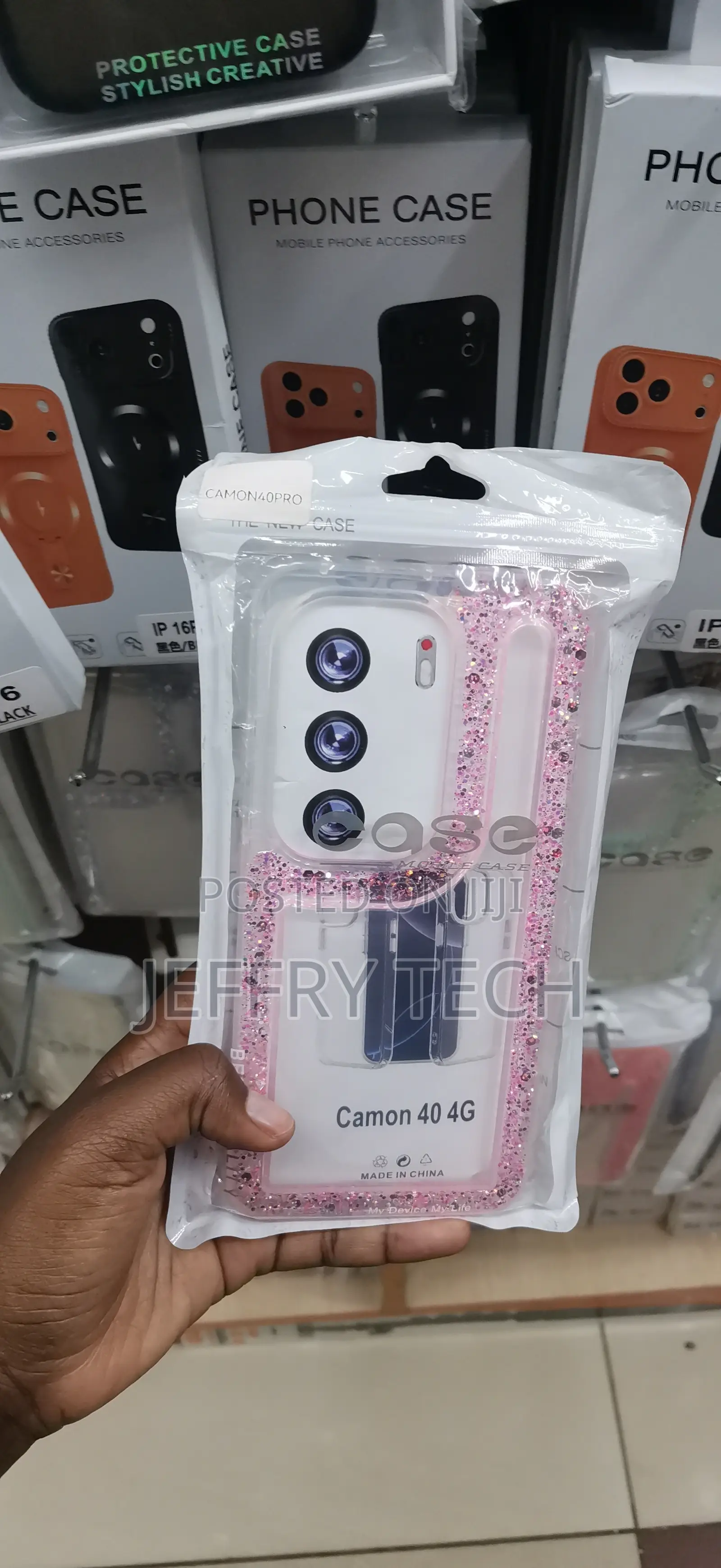Tecno Camon 40 4g Precise Glitter and Magsafe-Style Diamond Case