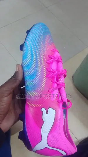 Football Boots Pink and Blue - Puma
