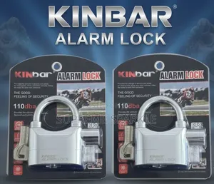 Kinbar Alarm Padlock(110db Siren)
