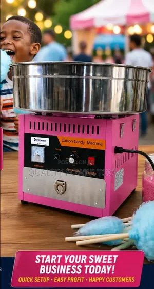 Large Commercial Cotton Candy Machine -(Metalic Pink)