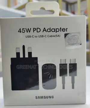 Samsung 45w Super Fast Charger Type C, Usb C-C (5a)