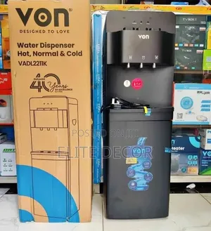 Von Vadl2211k Hot, Normal Cold Water Dispenser 3taps Top Load