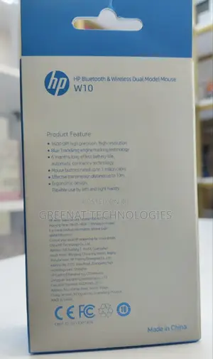 Hp Rechargeable Bluetooth Wireless Dual Model Mouse W10