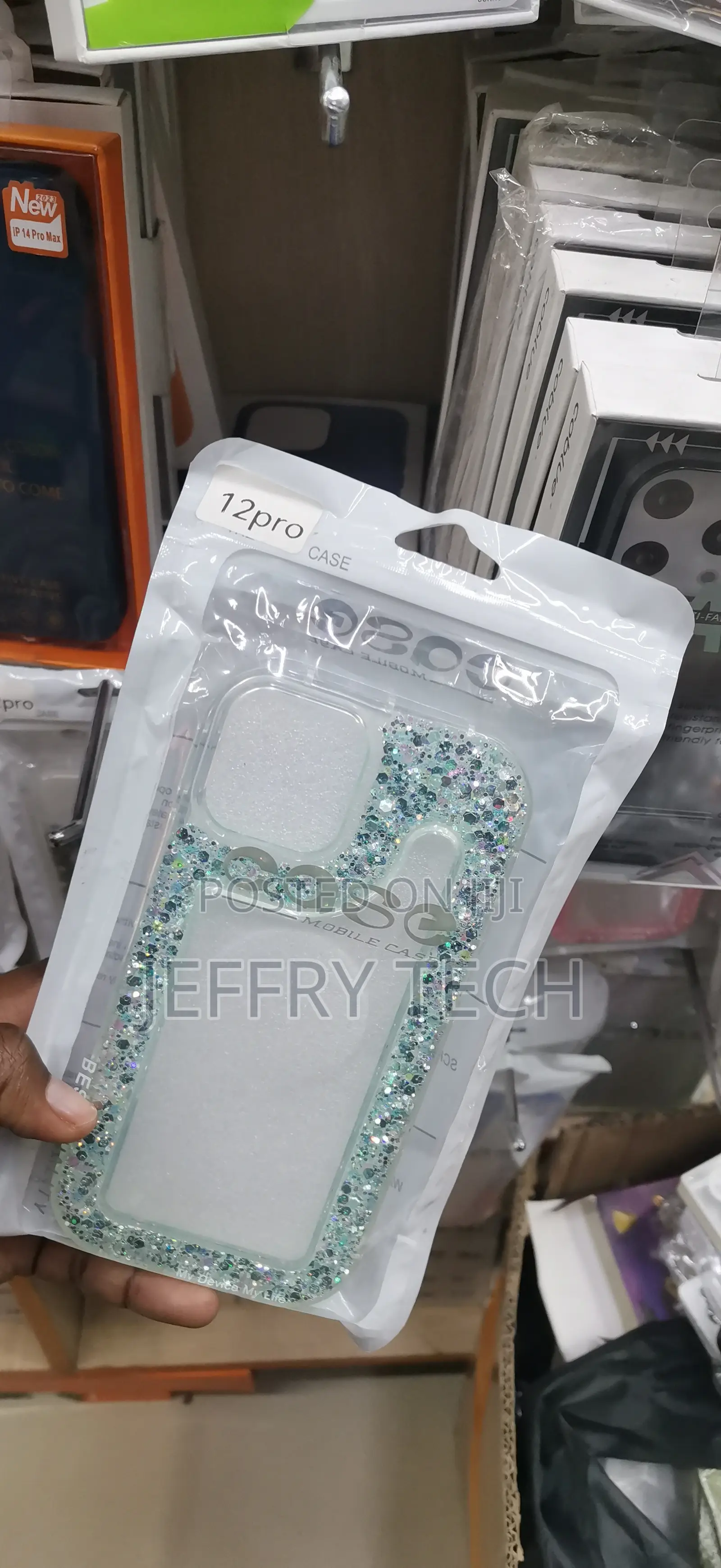 iPhone 12 Pro Clear, Sparkly Quicksand Glitter Protective Case