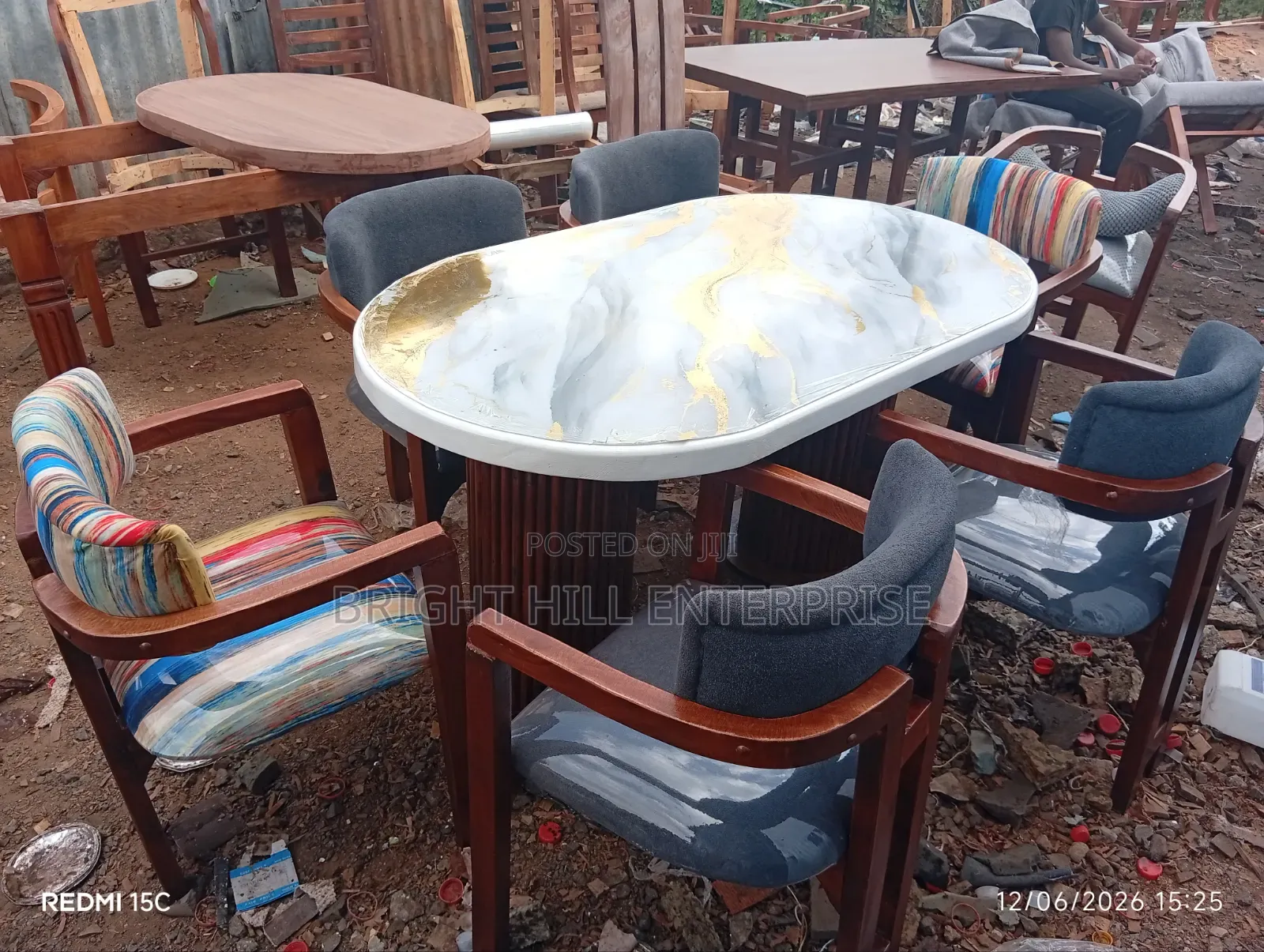 Beautiful Multicoloured 6 Seater Dining