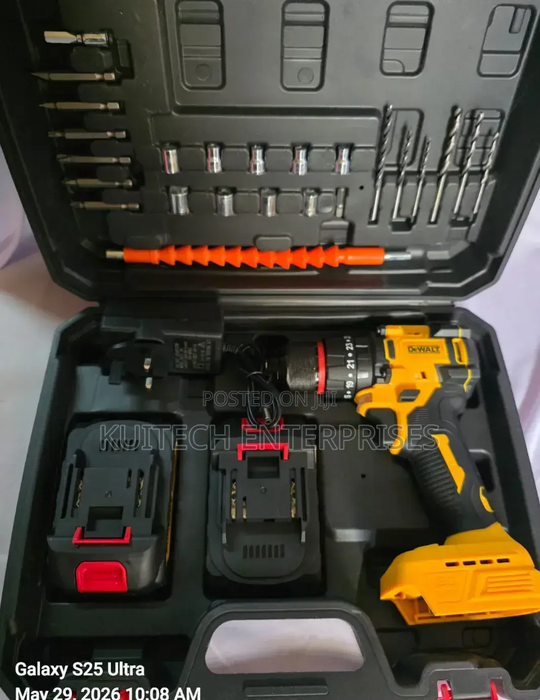 Dewalt Brushless Drill/ 26v Cordless Drill With Accessories