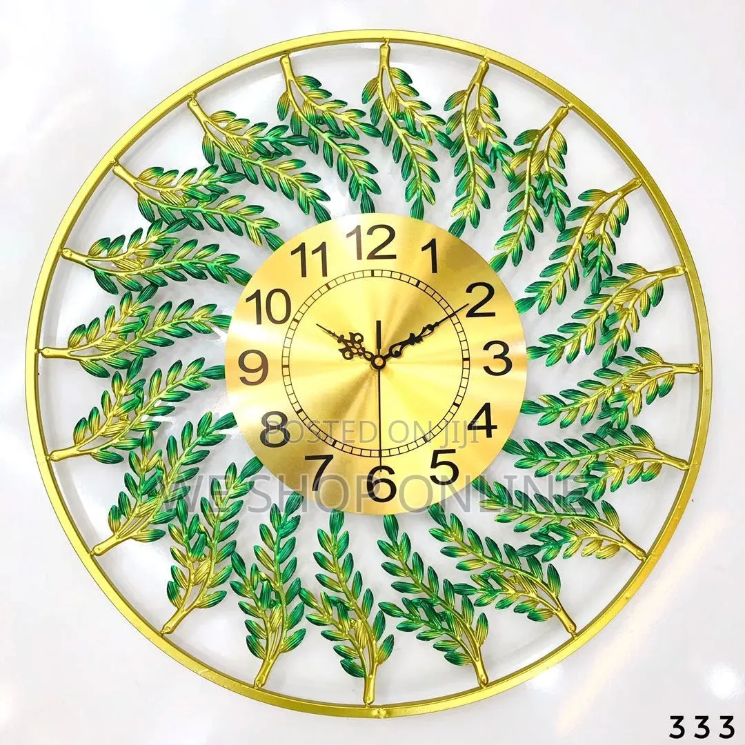 Metallic Demi Wall Clock