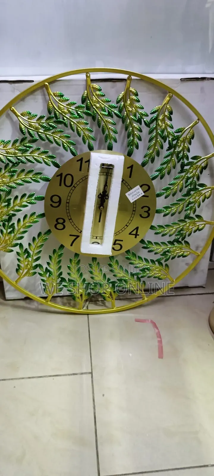 Metallic Demi Wall Clock