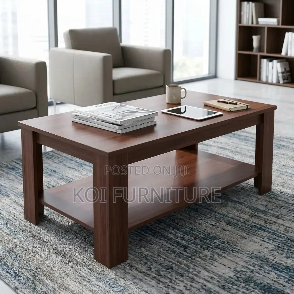 Coffee Table; Mahogany Multi Functional Receptioncoffee Table